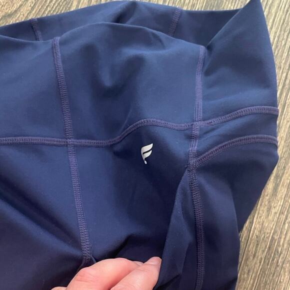 Fabletics Oasis PureLuxe High-Waisted 7/8 Leggings High Rise Stretch Blue Sz XS - Picture 5 of 11